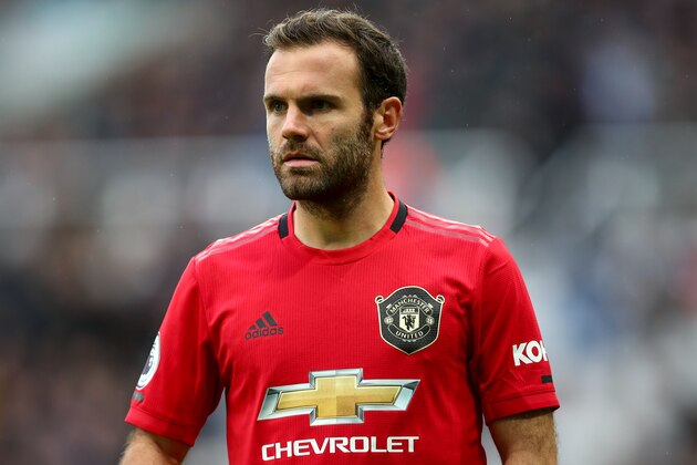 NEWCASTLE UPON TYNE, ENGLAND - OCTOBER 06: Juan Mata of Manchester United during the Premier League match between Newcastle United and Manchester United at St. James Park on October 6, 2019 in Newcastle upon Tyne, United Kingdom. (Photo by Robbie Jay Barratt - AMA/Getty Images)