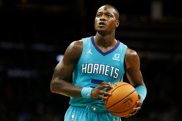 BOSTON, MASSACHUSETTS - OCTOBER 06: Terry Rozier #3 of the Charlotte Hornets looks on during the first quarter of the game against the Boston Celtics at TD Garden on October 06, 2019 in Boston, Massachusetts. NOTE TO USER: User expressly acknowledges and agrees that, by downloading and or using this photograph, User is consenting to the terms and conditions of the Getty Images License Agreement. (Photo by Omar Rawlings/Getty Images) BOSTON, MASSACHUSETTS - OCTOBER 06: Terry Rozier #3 of the Charlotte Hornets looks on during the first quarter of the game against the Boston Celtics at TD Garden on October 06, 2019 in Boston, Massachusetts. NOTE TO USER: User expressly acknowledges and agrees that, by downloading and or using this photograph, User is consenting to the terms and conditions of the Getty Images License Agreement. (Photo by Omar Rawlings/Getty Images)