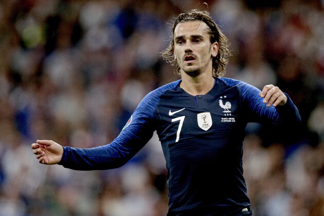 PARIS, FRANCE - SEPTEMBER 10: Antoine Griezmann of France  during the  EURO Qualifier match between France  v Andorra  at the Stade de France on September 10, 2019 in Paris France (Photo by Erwin Spek/Soccrates/Getty Images)