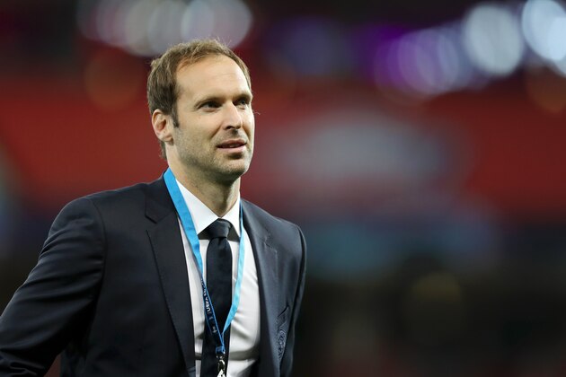 LILLE, FRANCE - OCTOBER 02: Chelsea technical and performance advisor Petr Cech looks on ahead of the UEFA Champions League group H match between Lille OSC and Chelsea FC at Stade Pierre Mauroy on October 02, 2019 in Lille, France. (Photo by Naomi Baker/Getty Images)