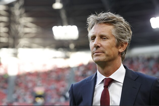 Ajax general director Edwin van der Sar during the Dutch Eredivisie match between Ajax Amsterdam and FC Emmen at the Johan Cruijff Arena on August 10, 2019 in Amsterdam, The Netherlands(Photo by VI Images via Getty Images)