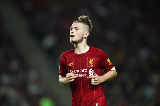 MILTON KEYNES, ENGLAND - SEPTEMBER 25: Harvey Elliott of Liverpool during the Carabao Cup Third Round match between Milton Keynes Dons and Liverpool at Stadium mk on September 25, 2019 in Milton Keynes, England. (Photo by James Williamson - AMA/Getty Images)