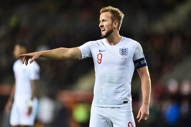 PRAGUE, CZECH REPUBLIC - OCTOBER 11: Harry Kane of England reacts during the UEFA Euro 2020 qualifier between Czech Republic and England at Eden Arena on October 11, 2019 in Prague, . (Photo by PressFocus/MB Media/Getty Images)