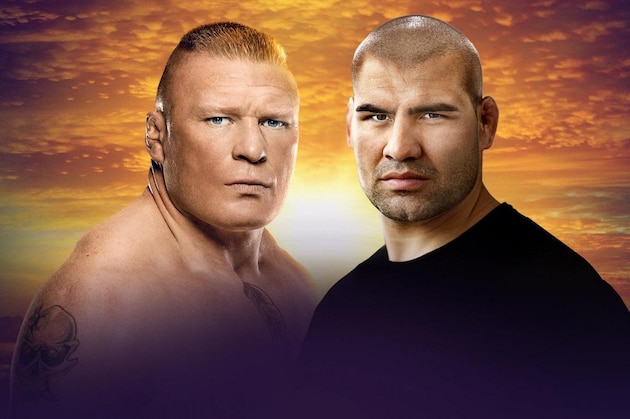 Brock Lesnar and Cain Velasquez.