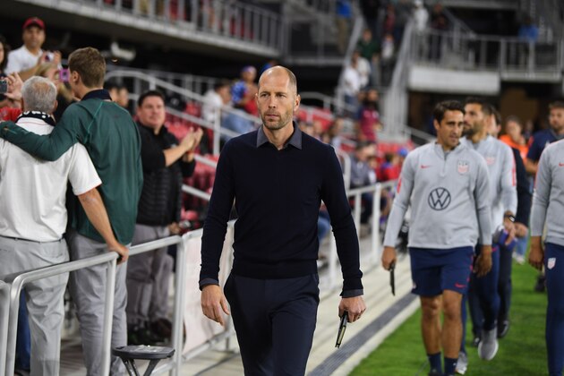 WASHINGTON, D.C. - OCTOBER 11: Manager Gregg Berhalter of the United States during their Nations League game versus Cuba at Audi Field, on October 11, 2019 in Washington D.C. (Photo by Brad Smith/ISI Photos/Getty Images).