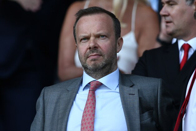 LIVERPOOL, ENGLAND - APRIL 21:  Ed Woodward executive vice-chairman of Manchester United looks on prior to the Premier League match between Everton FC and Manchester United at Goodison Park on April 21, 2019 in Liverpool, United Kingdom. (Photo by Jan Kruger/Getty Images)