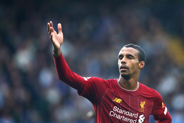 LONDON, ENGLAND - SEPTEMBER 22: Joel Matip of Liverpool gestures during the Premier League match between Chelsea FC and Liverpool FC at Stamford Bridge on September 22, 2019 in London, United Kingdom. (Photo by Chloe Knott - Danehouse/Getty Images)