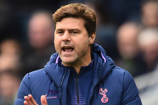 Tottenham Hotspur's Argentinian head coach Mauricio Pochettino gestures during the English Premier League football match between Tottenham Hotspur and Watford at Tottenham Hotspur Stadium in London, on January 1, 2019. (Photo by Glyn KIRK / AFP) / RESTRICTED TO EDITORIAL USE. No use with unauthorized audio, video, data, fixture lists, club/league logos or 'live' services. Online in-match use limited to 120 images. An additional 40 images may be used in extra time. No video emulation. Social media in-match use limited to 120 images. An additional 40 images may be used in extra time. No use in betting publications, games or single club/league/player publications. /  (Photo by GLYN KIRK/AFP via Getty Images)