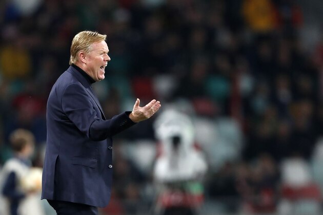 Holland coach Ronald Koeman during the UEFA EURO 2020 qualifier group C qualifying match between Belarus and The Netherlands at Dinamo stadium on October 13, 2019 in Minsk, Belarus(Photo by ANP Sport via Getty Images)
