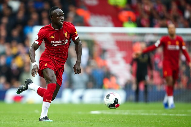 LIVERPOOL, ENGLAND - OCTOBER 05: Sadio Mane of Liverpool during the Premier League match between Liverpool FC and Leicester City at Anfield on October 5, 2019 in Liverpool, United Kingdom. (Photo by Robbie Jay Barratt - AMA/Getty Images)