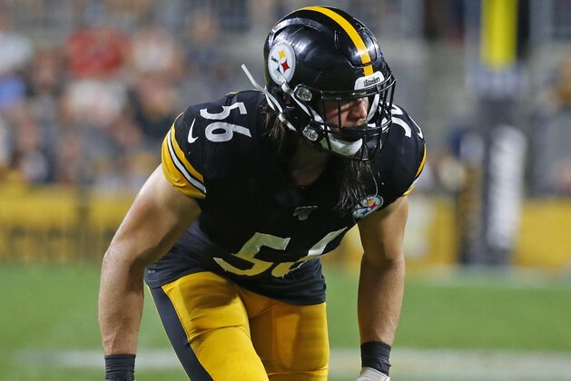 PITTSBURGH, PA - AUGUST 17:  Anthony Chickillo #56 of the Pittsburgh Steelers in action during a preseason game against the Kansas City Chiefs on August 17, 2019 at Heinz Field in Pittsburgh, Pennsylvania.  (Photo by Justin K. Aller/Getty Images)