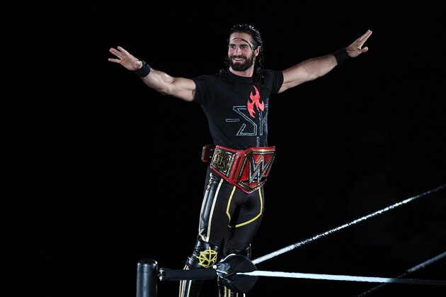 TOKYO,JAPAN - JUNE 29: Seth Rollins enters the ring during the WWE Live Tokyo at Ryogoku Kokugikan on June 29, 2019 in Tokyo, Japan. (Photo by Etsuo Hara/Getty Images)