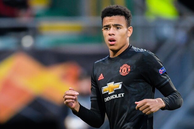 Mason Greenwood of Manchester United during the UEFA Europa League group L match between AZ Alkmaar and Manchester United at Cars Jeans stadium on October 03, 2019 in The Hague, The Netherlands(Photo by ANP Sport via Getty Images)