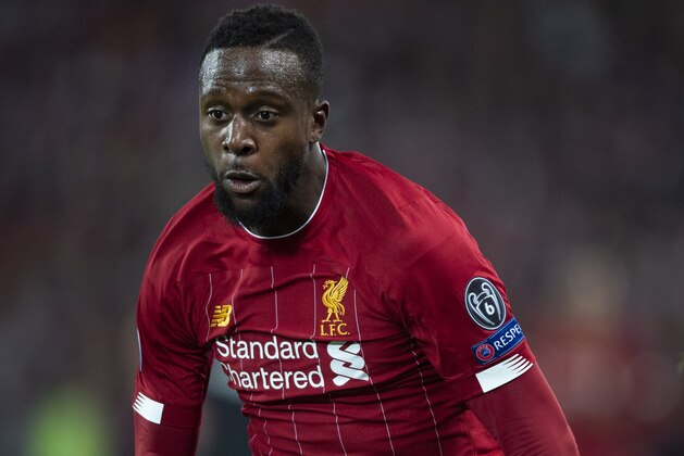 LIVERPOOL, ENGLAND - OCTOBER 02: Divock Origi of Liverpool in action during the UEFA Champions League group E match between Liverpool FC and RB Salzburg at Anfield on October 2, 2019 in Liverpool, United Kingdom. (Photo by Visionhaus)