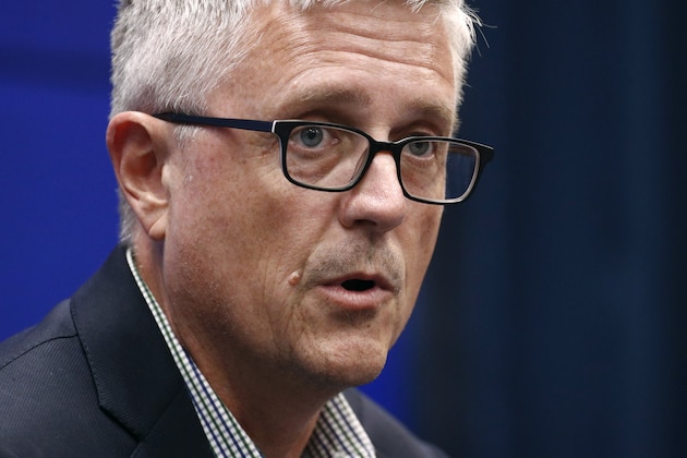 Houston Astros general manager Jeff Luhnow speaks during a news conference Thursday, Oct. 24, 2019, in Washington. The Astros and the Washington Nationals are scheduled to play Game 3 of baseball's World Series on Friday. (AP Photo/Patrick Semansky) Houston Astros general manager Jeff Luhnow speaks during a news conference Thursday, Oct. 24, 2019, in Washington. The Astros and the Washington Nationals are scheduled to play Game 3 of baseball's World Series on Friday. (AP Photo/Patrick Semansky)