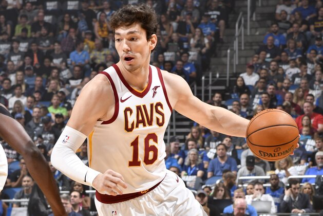 ORLANDO, FL - OCTOBER 23: Cedi Osman #16 of the Cleveland Cavaliers handles the ball against the Orlando Magic on October 23, 2019 at Amway Center in Orlando, Florida. NOTE TO USER: User expressly acknowledges and agrees that, by downloading and or using this photograph, User is consenting to the terms and conditions of the Getty Images License Agreement. Mandatory Copyright Notice: Copyright 2019 NBAE (Photo by Fernando Medina/NBAE via Getty Images)