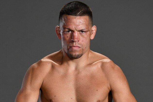 ANAHEIM, CALIFORNIA - AUGUST 17:  Nate Diaz poses for a portrait backstage during the UFC 241 event at the Honda Center on August 17, 2019 in Anaheim, California. (Photo by Mike Roach/Zuffa LLC/Zuffa LLC via Getty Images)
