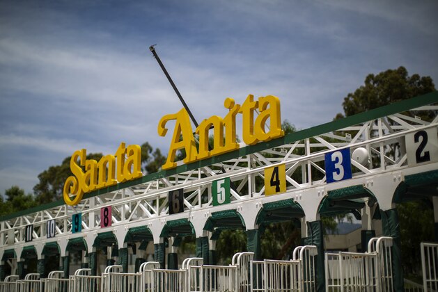 ARCADIA, CA - JUNE 11: Starting gates are seen at Santa Anita Park race horse track on June 11, 2019 in Arcadia, California. A second race horse in two days has died at the track, bringing the total horse fatalities to 29 since the racing season began in December. More than 60 horses have reportedly perished at the track since the start of 2018. The California Horse Racing Board asked the park to shut down for the rest of the season but Santa Anita officials say they will disregard the request.(Photo by David McNew/Getty Images)