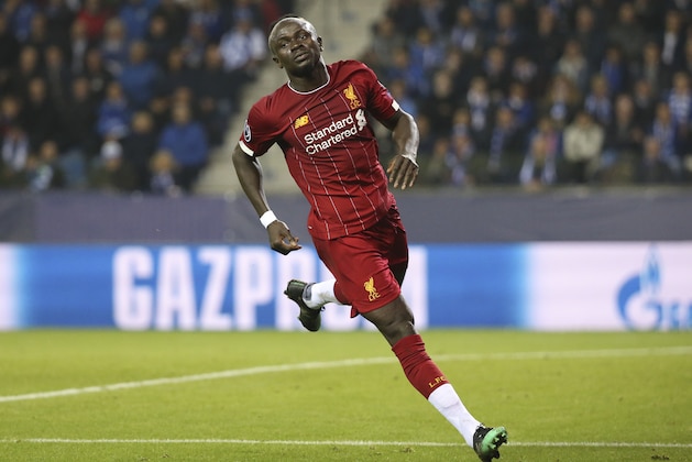 GENK, BELGIUM - OCTOBER 23: Sadio Mane of Liverpool celebrates his goal during the UEFA Champions League group E match between KRC Genk and Liverpool FC at Luminus Arena on October 23, 2019 in Genk, Belgium. (Photo by Jean Catuffe/Getty Images)