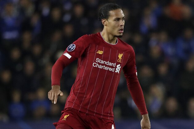 GENK, BELGIUM - OCTOBER 23: Virgil van Dijk of Liverpool FC  during the UEFA Champions League  match between Genk v Liverpool at the Cristal Arena on October 23, 2019 in Genk Belgium (Photo by Soccrates/Getty Images)
