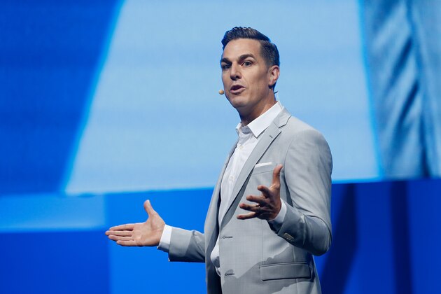 LOS ANGELES, CA - JUNE 15:  Electronic Arts Chief Executive Officer Andrew Wilson speaks during the Electronic Arts E3 press conference at the LA Sports Arena on June 15, 2015 in Los Angeles, California. The EA press conference is held in conjunction with the annual Electronic Entertainment Expo (E3) which focuses on gaming systems and interactive entertainment, featuring introductions to new products and technologies.  (Photo by Christian Petersen/Getty Images)