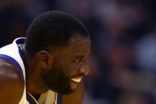 SAN FRANCISCO, CALIFORNIA - OCTOBER 30:  Draymond Green #23 of the Golden State Warriors stands on the court during their game against the Phoenix Suns at Chase Center on October 30, 2019 in San Francisco, California.  NOTE TO USER: User expressly acknowledges and agrees that, by downloading and or using this photograph, User is consenting to the terms and conditions of the Getty Images License Agreement. (Photo by Ezra Shaw/Getty Images)