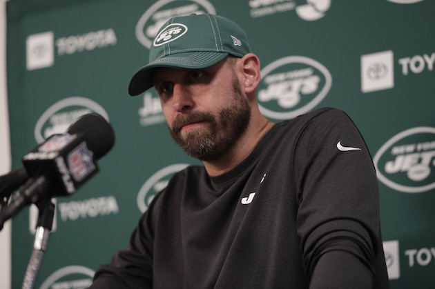 New York Jets head coach Adam Gase speaks during a news conference after an NFL football game against the Miami Dolphins, Sunday, Nov. 3, 2019, in Miami Gardens, Fla. (AP Photo/Lynne Sladky) New York Jets head coach Adam Gase speaks during a news conference after an NFL football game against the Miami Dolphins, Sunday, Nov. 3, 2019, in Miami Gardens, Fla. (AP Photo/Lynne Sladky)