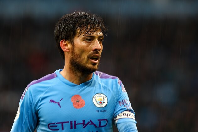 MANCHESTER, ENGLAND - NOVEMBER 02: David Silva of Manchester City during the Premier League match between Manchester City and Southampton FC at Etihad Stadium on November 2, 2019 in Manchester, United Kingdom. (Photo by Robbie Jay Barratt - AMA/Getty Images)