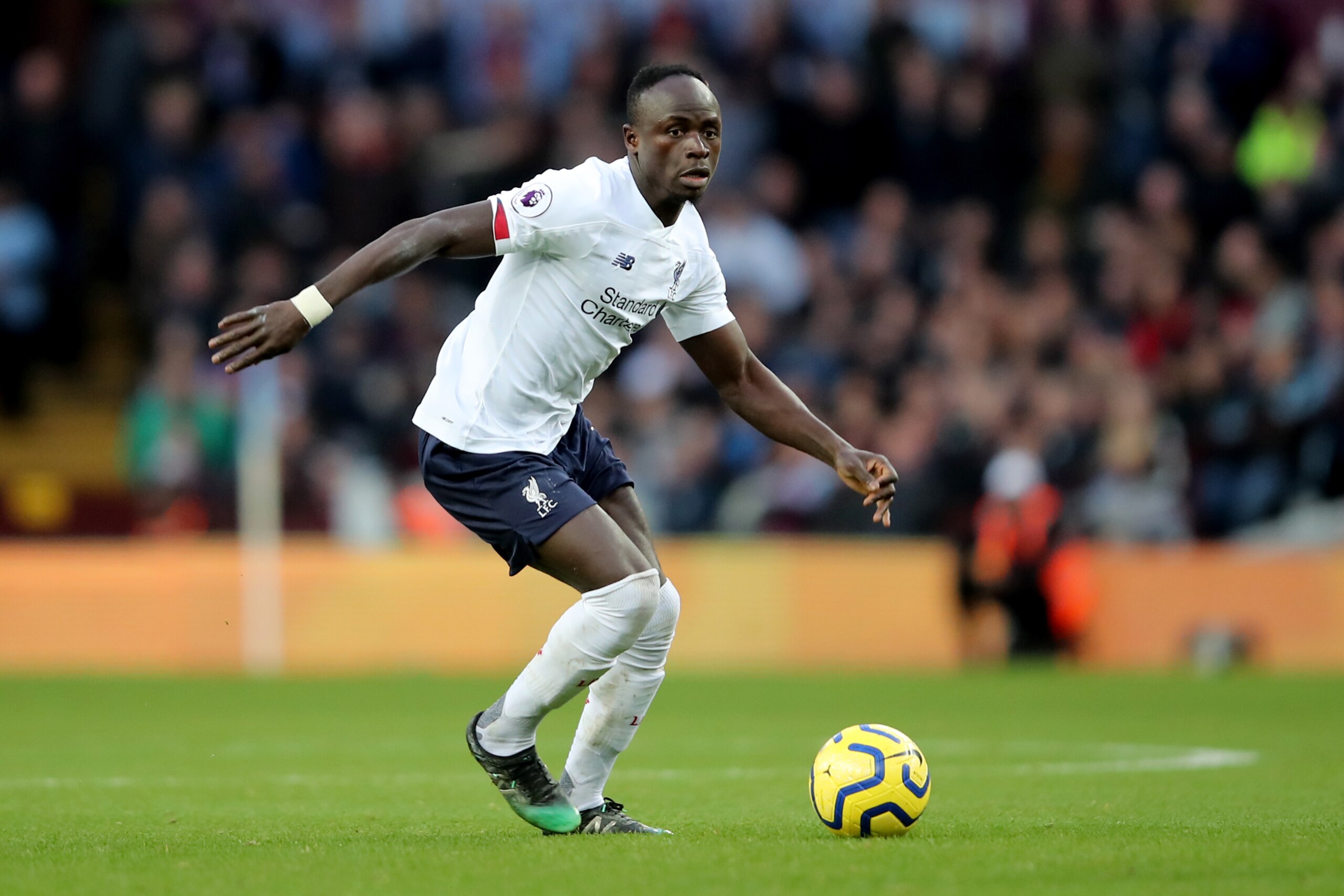 BIRMINGHAM, ENGLAND - NOVEMBER 02: Sadio Mane of Liverpool during the Premier League match between Aston Villa and Liverpool FC at Villa Park on November 2, 2019 in Birmingham, United Kingdom. (Photo by Marc Atkins/Getty Images)