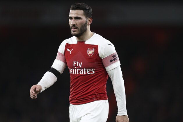 LONDON, ENGLAND - JANUARY 01: Saed Kolasinac of Arsenal during the Premier League match between Arsenal FC and Fulham FC at Emirates Stadium on January 1, 2019 in London, United Kingdom. (Photo by James Baylis - AMA/Getty Images)