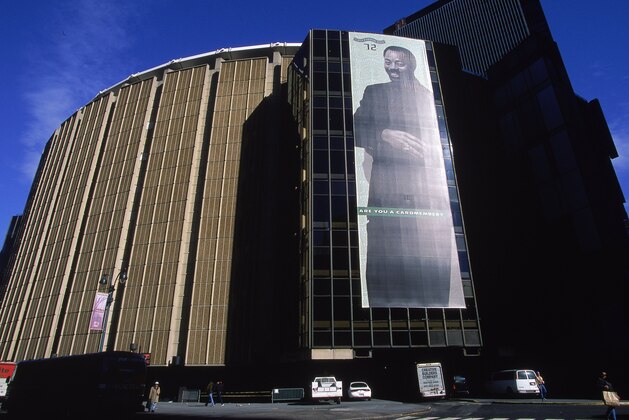 10 Mar 2000: An exterior view of the Madison Square Garden in New York. Mandatory Credit: Jamie Squire  /Allsport