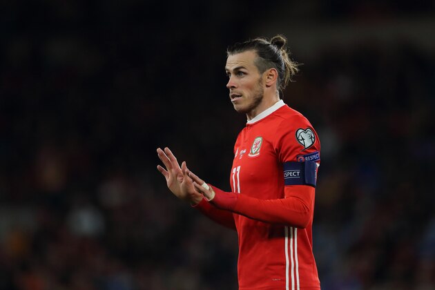 CARDIFF, WALES - OCTOBER 13: Gareth Bale of Wales during the UEFA Euro 2020 qualifier between Wales and Croatia at Cardiff City Stadium on October 13, 2019 in Cardiff, Wales. (Photo by Matthew Ashton - AMA/Getty Images)