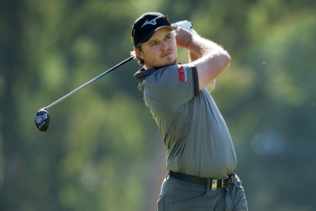 BELEK, TURKEY - NOVEMBER 07: Eddie Pepperell of England plays his second shot on the 1st hole during Day One of the Turkish Airlines Open at The Montgomerie Maxx Royal on November 07, 2019 in Belek, Turkey. (Photo by Jan Kruger/Getty Images)