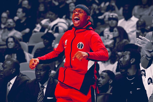 Washington Wizards guard Isaiah Thomas stands on the court during the second half of an NBA basketball game against the Houston Rockets, Wednesday, Oct. 30, 2019, in Washington. The Rockets won 159-158. (AP Photo/Nick Wass)