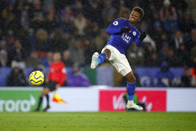 LEICESTER, ENGLAND - NOVEMBER 09: Demarai Gray of Leicester City during the Premier League match between Leicester City and Arsenal FC at The King Power Stadium on November 09, 2019 in Leicester, United Kingdom. (Photo by Malcolm Couzens/Getty Images)