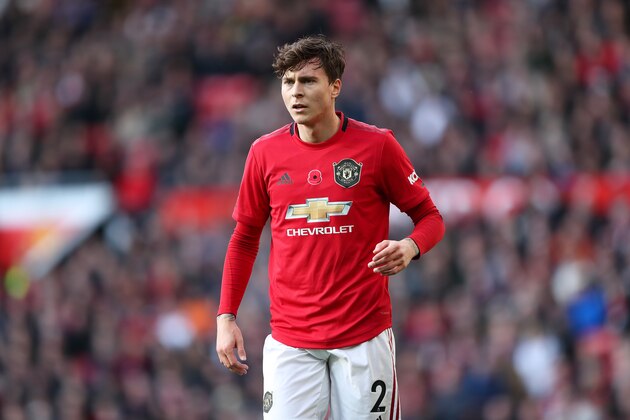 MANCHESTER, ENGLAND - NOVEMBER 10: Victor Lindelof of Manchester United during the Premier League match between Manchester United and Brighton & Hove Albion at Old Trafford on November 10, 2019 in Manchester, United Kingdom. (Photo by James Williamson - AMA/Getty Images)