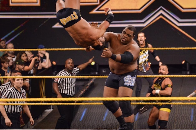 Keith Lee tosses Roderick Strong