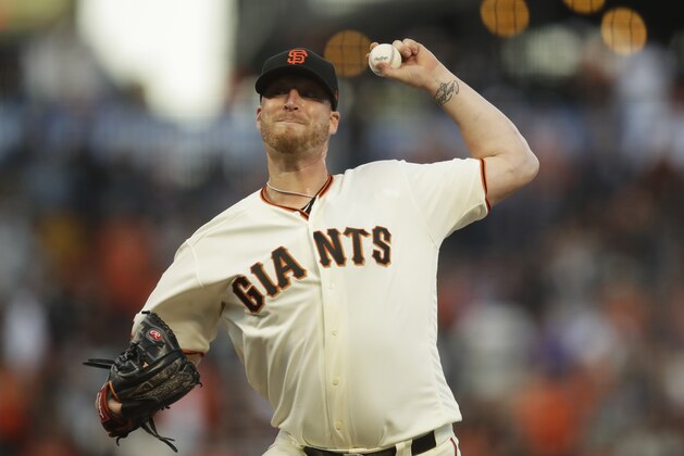 San Francisco Giants pitcher Will Smith works against the Philadelphia Phillies in the ninth inning of a baseball game Sunday, Aug. 11, 2019, in San Francisco. (AP Photo/Ben Margot)