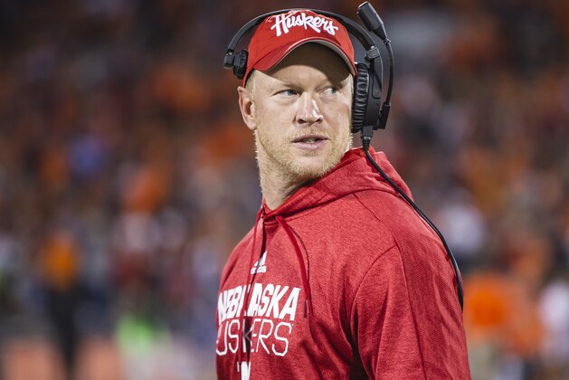 CHAMPAIGN, IL - SEPTEMBER 21: Head coach Scott Frost of the Nebraska Cornhuskers is seen during the game against the Illinois Fighting Illini at Memorial Stadium on September 21, 2019 in Champaign, Illinois. (Photo by Michael Hickey/Getty Images)