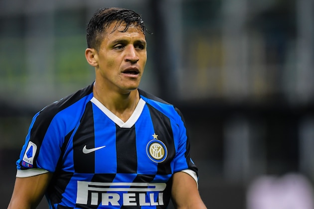 Alexis Sanchez of Internazionale FC during the Lega Calcio Serie A TIM match between FC Internazionale and SS Lazio at Stadio Giuseppe Meazza on September 25, 2019 in Milan, Italy(Photo by VI Images via Getty Images)