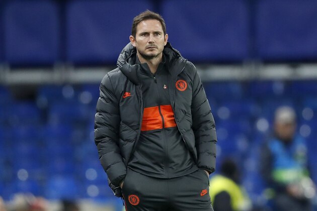 Chelsea FC coach Frank Lampard during the UEFA Champions League group H match between Chelsea FC and Ajax Amsterdam at Stamford Bridge on November 05, 2019 in London, United Kingdom(Photo by ANP Sport via Getty Images)