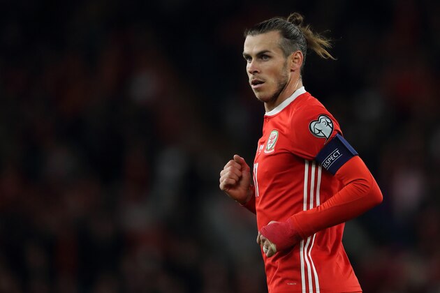 CARDIFF, WALES - OCTOBER 13: Gareth Bale of Wales during the UEFA Euro 2020 qualifier between Wales and Croatia at Cardiff City Stadium on October 13, 2019 in Cardiff, Wales. (Photo by Matthew Ashton - AMA/Getty Images)