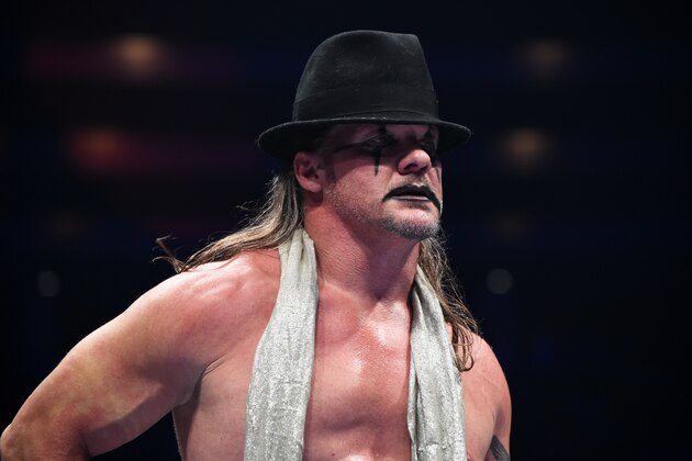 OSAKA, JAPAN - JUNE 09: Chris Jericho looks on during the Dominion 6.9 In Osaka-Jo Hall of NJPW on June 09, 2019 in Osaka, Japan. (Photo by Etsuo Hara/Getty Images)
