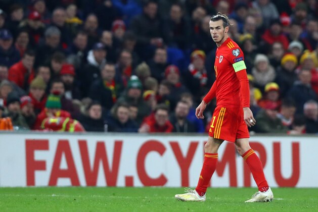 CARDIFF, WALES - NOVEMBER 19: Gareth Bale of Wales during the UEFA Euro 2020 qualifier between Wales and Hungary so at Cardiff City Stadium on November 19, 2019 in Cardiff, Wales. (Photo by Chloe Knott - Danehouse/Getty Images)