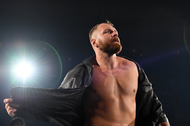 TOKYO, JAPAN - AUGUST 11:  Jon Moxley enters the ring during the New Japan Pro-Wrestling G1 Climax 29 at Nippon Budokan on August 11, 2019 in Tokyo, Japan. (Photo by Etsuo Hara/Getty Images)