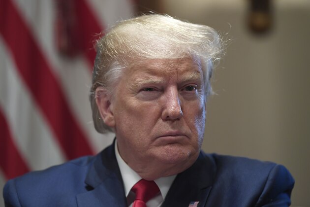 President Donald Trump listens during a meeting in the Cabinet Room of the White House in Washington, Friday, Nov. 22, 2019, on youth vaping and the electronic cigarette epidemic. (AP Photo/Susan Walsh)