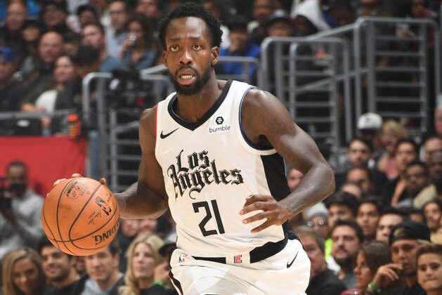 LOS ANGELES, CA - NOVEMBER 22: Patrick Beverley #21 of the LA Clippers handles the ball against the Houston Rockets on November 22, 2019 at STAPLES Center in Los Angeles, California. NOTE TO USER: User expressly acknowledges and agrees that, by downloading and/or using this Photograph, user is consenting to the terms and conditions of the Getty Images License Agreement. Mandatory Copyright Notice: Copyright 2019 NBAE (Photo by Andrew D. Bernstein/NBAE via Getty Images)