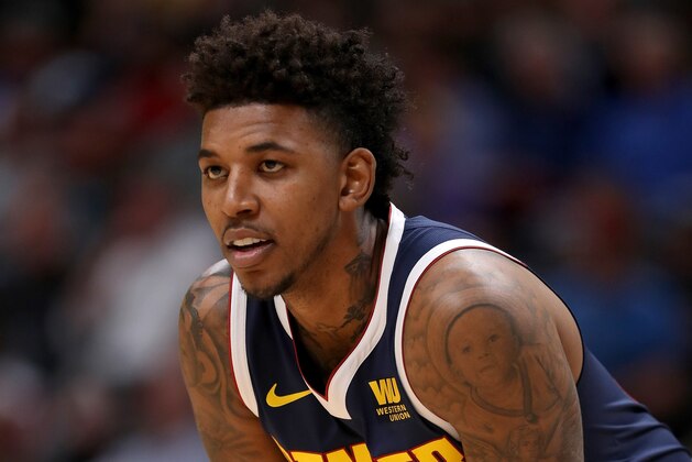 DENVER, COLORADO - DECEMBER 18: Nick Young #34 of the Denver Nuggets plays the Dallas Mavericks at the Pepsi Center on December 18, 2018 in Denver, Colorado. NOTE TO USER: User expressly acknowledges and agrees that, by downloading and or using this photograph, User is consenting to the terms and conditions of the Getty Images License Agreement. (Photo by Matthew Stockman/Getty Images)