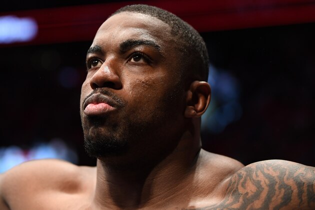 OTTAWA, ON - MAY 04:  Walt Harris prepares to enter the Octagon prior to his heavyweight bout against Serghei Spivac of Moldova during the UFC Fight Night event at Canadian Tire Centre on May 4, 2019 in Ottawa, Ontario, Canada. (Photo by Jeff Bottari/Zuffa LLC/Zuffa LLC via Getty Images)