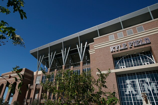 COLLEGE STATION, TX - SEPTEMBER 12:  A general view of the exterior of Kyle Field before the start of  the Texas A&M Aggies and the Ball State Cardinals game at Kyle Field on September 12, 2015 in College Station, Texas.  (Photo by Scott Halleran/Getty Images)